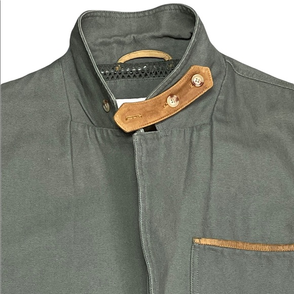 Vintage ORVIS Safari Jacket Hunting Coat SAGE GREEN Elbow Patch Men’s 42 TALL - Picture 5 of 10